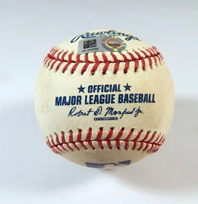 2020 Los Angeles Dodgers Col Rockies Game Used Baseball Justin Turner Double - Image 1 of 3