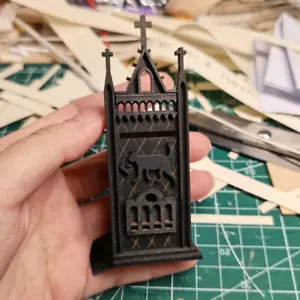 1:12 Scale Dollhouse Miniature Vintage Witch Magic Mailbox Unfinished - Picture 1 of 3