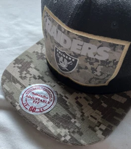 NFL Raiders Snapback Hat Mitchell Ness Vintage Collection Wool New - Picture 1 of 9