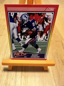 1990 Score - #580 Barry Sanders, Detroit Lions, All Pro, HOF - Picture 1 of 2