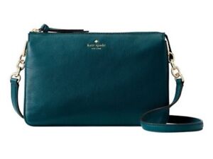Kate Spade New York Larchmont Avenue Madelyne Leather Crossbody Bag*Forest Green