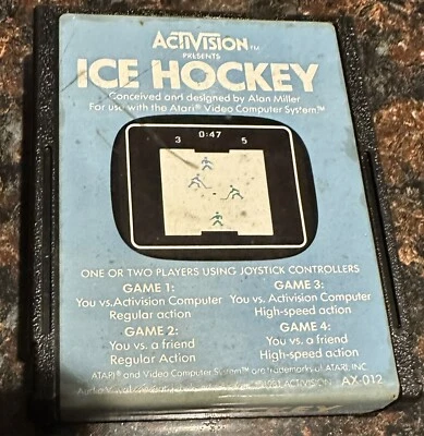 Ice Hockey (Atari 2600, Activision, 1981) Game Cartridge - Image 1 of 4