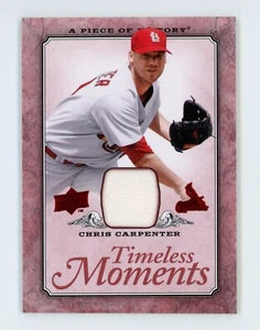 2008 Upper Deck A Piece of History Timeless Moments Red Jerseys CHRIS CARPENTER - Picture 1 of 2