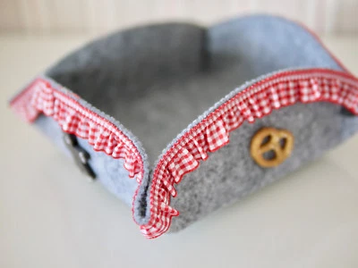 Tisch Utensilo, Stoffkörbchen, Dekokorb, Korb, Körbchen, Brotkorb Landhaus Stil - Bild 1 von 4