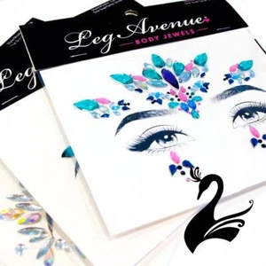 Face Crystal Jewels with Adhesive Stickers - Dance Costumes Active - Picture 1 of 10