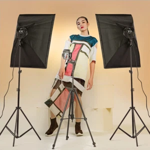 EU Plug Professional Studio Photography Softbox LED Light Kit Including 50*7 CEL - Picture 1 of 9