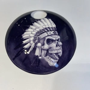 Indian Skull Custom Fuel Door Capper Fits Harley Touring Bikes Road Street Glide - Picture 1 of 3