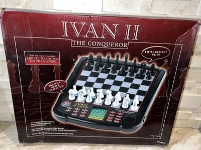 Excalibur Ivan II The Conqueror Electronic Talking Chess Game BAD DISPLAY - Image 1 of 4