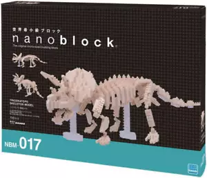 nanoblock NBM-017 Triceratops Skelett Dinosaurier Klemmbausteine Diamond NEU - Bild 1 von 2