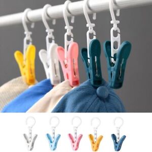 Rotatable Clothes Pegs Anti-slip Drying Clips Travel Towel Hanger Laundry Clip