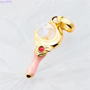 Sailor Moon Tsukino Usagi Halskette Armband Anhänger Kristall Reines Silber Geschenk Neu - Bild 1 von 10