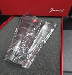 BACCARAT ~WAVE~ 9 in. Clear Crystal VASE with BOX -EXCELLENT- - Picture 1 of 12