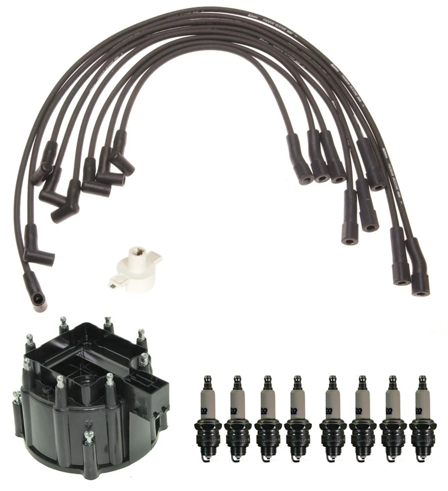 Kit de encendido ACDelco distribuidor tapa rotor cable y bujías para Pontiac GAS Foto 1 de 1