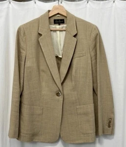 Luisa Spagnoli Linen/silk Blazer Italian Size 46 (US size L) Excellent Condition - Picture 1 of 13