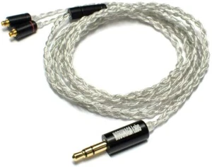 WiseTech NOBUNAGA Labs IBUKI NLE-IBK OFC Tinned Cable 3.5mm Stereo Mini ⇔ MMCX - Picture 1 of 11