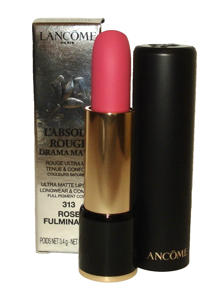 Lancome L' Absolu Rouge  Lipstick ~ 313 Rose Fulminante Drama Matte New - Image 1 of 1