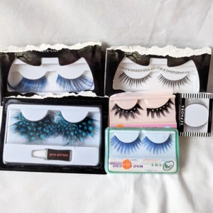 6 Fantasy Makers/Korean/Sephora Fancy Dress Occasion False Lashes Lot - Picture 1 of 11