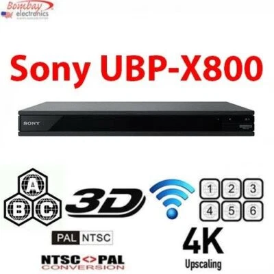 NEW UHD Sony UBP-X800 4k All Region Free DVD and Zone A B C Blu Ray Player