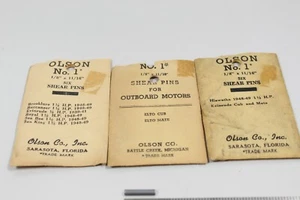 (6) Nos Vintage Outboard Motor Shear Pins 1/8" x 11/16" Aluminum Olson No.1 - Picture 1 of 2
