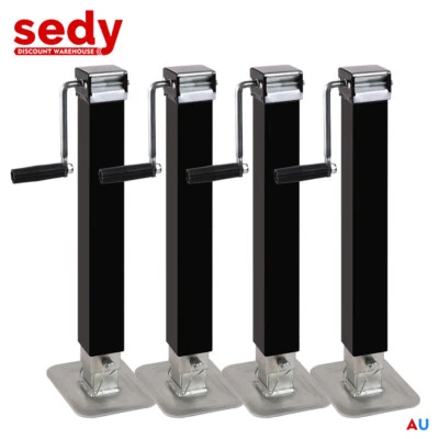 4x Trailer Caravan Jack Stand 3175kg 7000lbs Heavy Duty Stabilizer Legs Steadies - image 1 of 4
