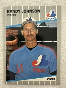 Randy Johnson HOF 1989 Fleer Baseball #381 NM or Better Raw Card - Picture 1 of 6