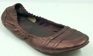 Diesel Heather Women's Shoes 9 Violet Grape Leather Casual Slip On Ballet Flats - Picture 1 of 11