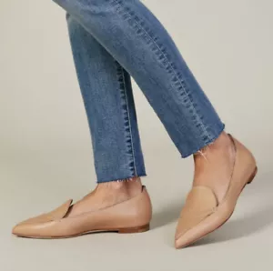 M.Gemi Stellato Point Flat EU Sz 40 in Natural Smooth Leather - EUC - Picture 1 of 12