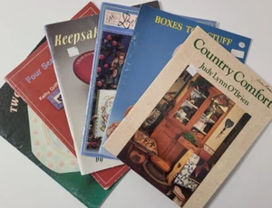 Lot of 6 Folk Art Decorative Tole Painting Patterns Books Country Designs Boxes - Picture 1 of 22