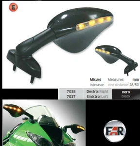 Specchietti specchi con frecce fairing universali moto - Bild 1 von 1