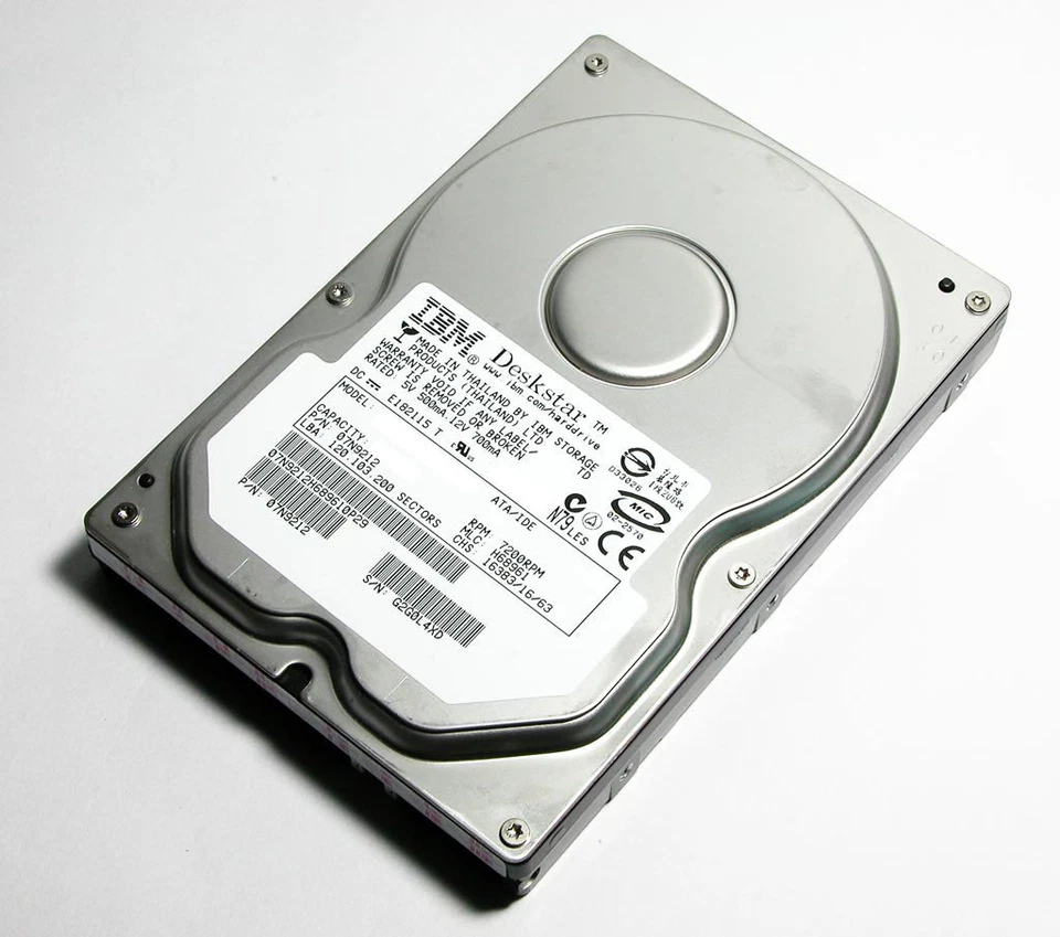 61,4 GB IDE IBM IC35L060AVVA07-0 intern 7200 RPM Festplatte - Bild 1 von 1