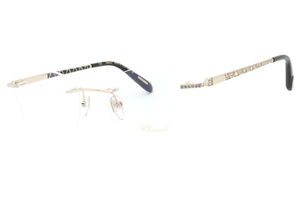 Chopard VCHD78S 300Y Gold 23KT Gold Plated Women's Rimless Eyeglasses 55-18-135 - Picture 1 of 3