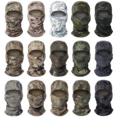 Camo Balaclava Face Mask UV Protection Ski Sun Hood Tactical Masks for Men Women - Image 1 of 4