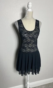 Victorias Secret VTG Chiffon Lace Tiered Sheer Slip Babydoll Mini Dress Fairy S - Picture 1 of 12