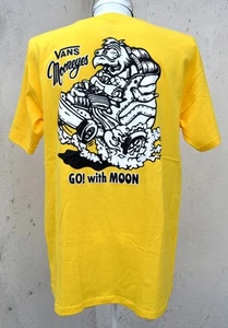 Vans x Mooneyes Shirt Go With Moon! Turtle Sk8 HI Yellow Sz LARGE NWOT - Picture 1 of 5