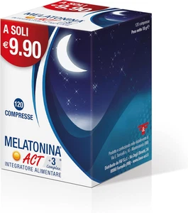 Melatonina Act + 3 Complex - Integratore Alimentare a Base Di Melatonina - 120 C - Foto 1 di 12
