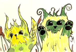 Pintura de gato ACEO original cara de gatito arte popular contemporáneo por Josh Merritt - Imagen 1 de 1