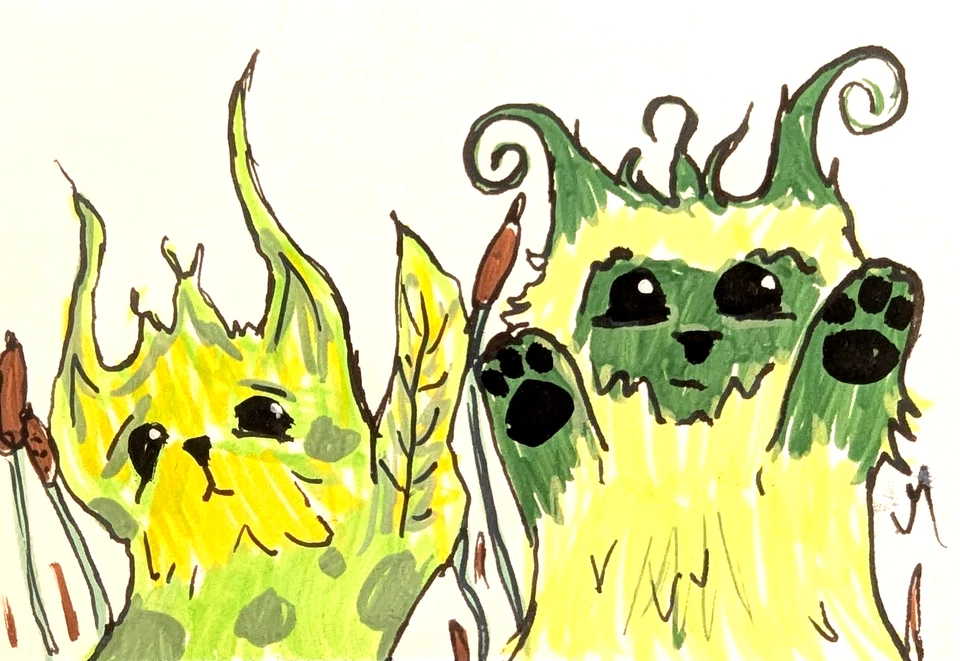 Pintura de gato ACEO original cara de gatito arte popular contemporáneo por Josh Merritt Foto 1 de 1