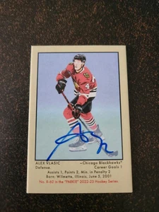 2022-23 Parkhurst Champions - Alex Vlasic - 51 Retro Auto - Picture 1 of 2
