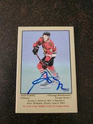2022-23 Parkhurst Champions - Alex Vlasic - 51 Retro Auto - Image 1 of 2