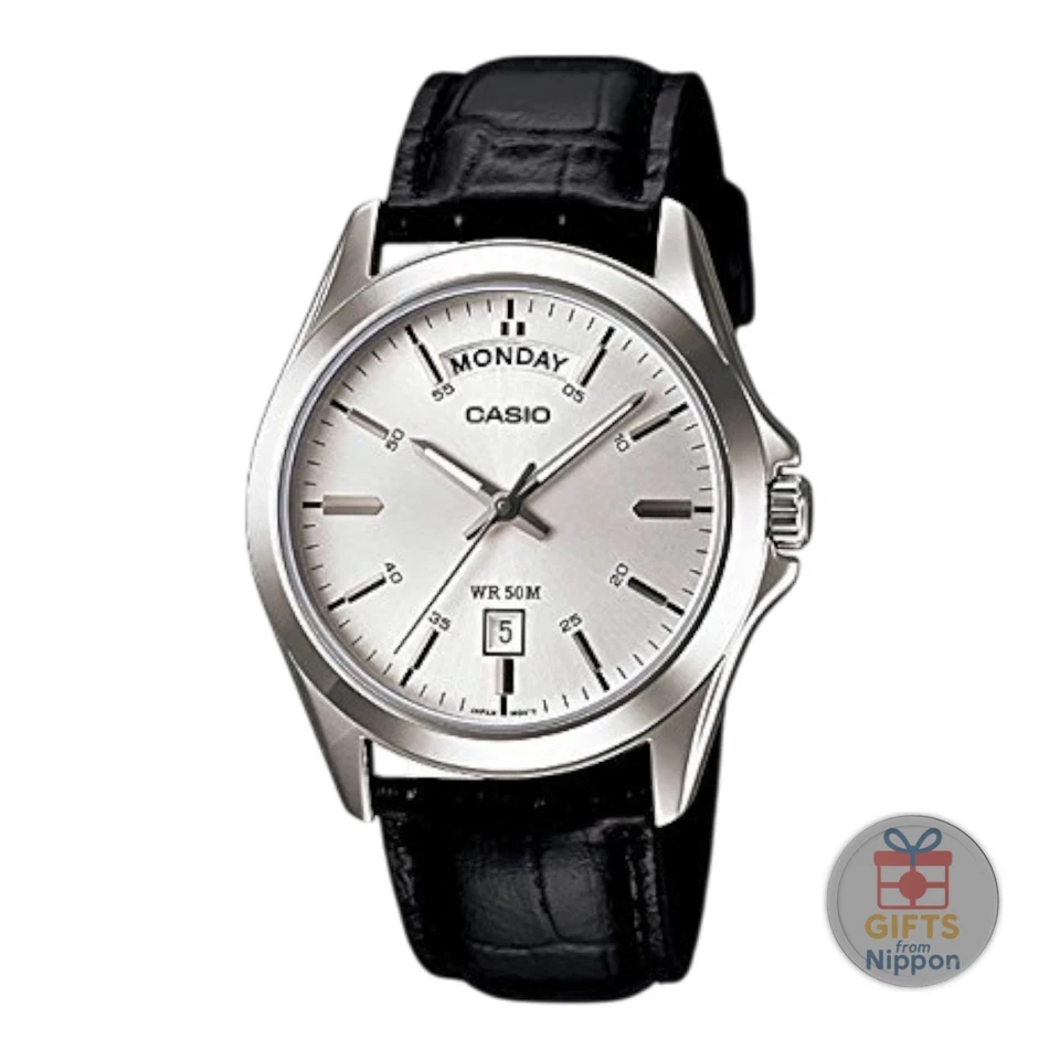 Casio MTP-1370L-7A Reloj Hombre Cuarzo Plateado Acero Inoxidable Nuevo Foto 1 de 2