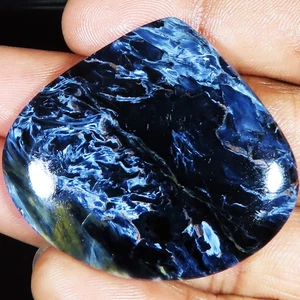 82,25 Cts Pietersite Cuore Cabochon Non Trattato Pietra Preziosa Sciolta 47x41x5 mm LM-347 - Foto 1 di 6