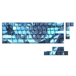 74 Keys Anime Key Caps Set PBT Engraved Side Keycaps Replacement for 61 - Picture 1 of 8