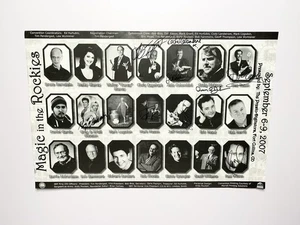 Magic In The Rockies Convention Magician Poster Magic Memorabilia Signed 2007 - Picture 1 of 2