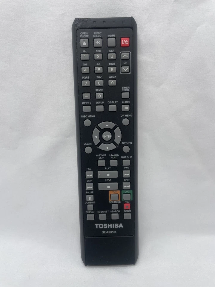 Mando a distancia combinado Toshiba SE-R0294 DVD VCR para DVR-660KU DVR-670KU Foto 1 de 4