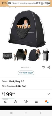 Slumberpod Privacy Pod Blackout Canopy Travel Sleep Space Age 4 Months and up - Image 1 of 2