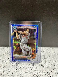 2021 Bowman Draft Zaffiro COLTON COWSER 1a Prospettiva Cromata #BDC-166 Orioles - Foto 1 di 2
