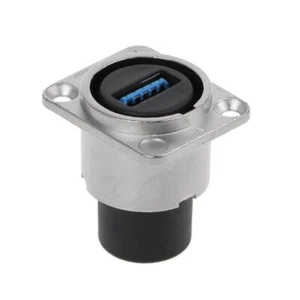 USB 3.0 Socket Metal D type Female to Female Connector Panel Mounting Holder - Zdjęcie 1 z 7