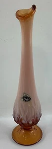 Vintage Handmade Fenton Opalescent Lily Of The Valley Vase - Picture 1 of 8