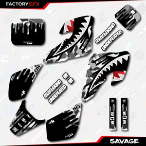 Kit de gráficos de carreras gris Savage Camo para Honda 2000-2003 XR50 XR 50 00-03 - Imagen 1 de 2