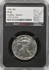 1940 Walking Liberty Half Dollar 50C PF65 NGC VaultBox BX13-10 - Picture 1 of 2